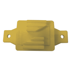 Aislador de Paso Amarillo Reforzado para Cercos Eléctricos / Aislamiento hasta 18 kV / Resistente a Clima Extremo / Polipropileno y Policarbonato