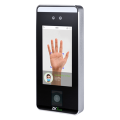 Terminal Biométrico de Reconocimiento Facial / QR Code / Palm Vein / Detección de Mascarillas / Touchless / 5" Touch Screen / 6000 Plantillas Faciales / 3000 Plantillas Palma / WiFi Opcional