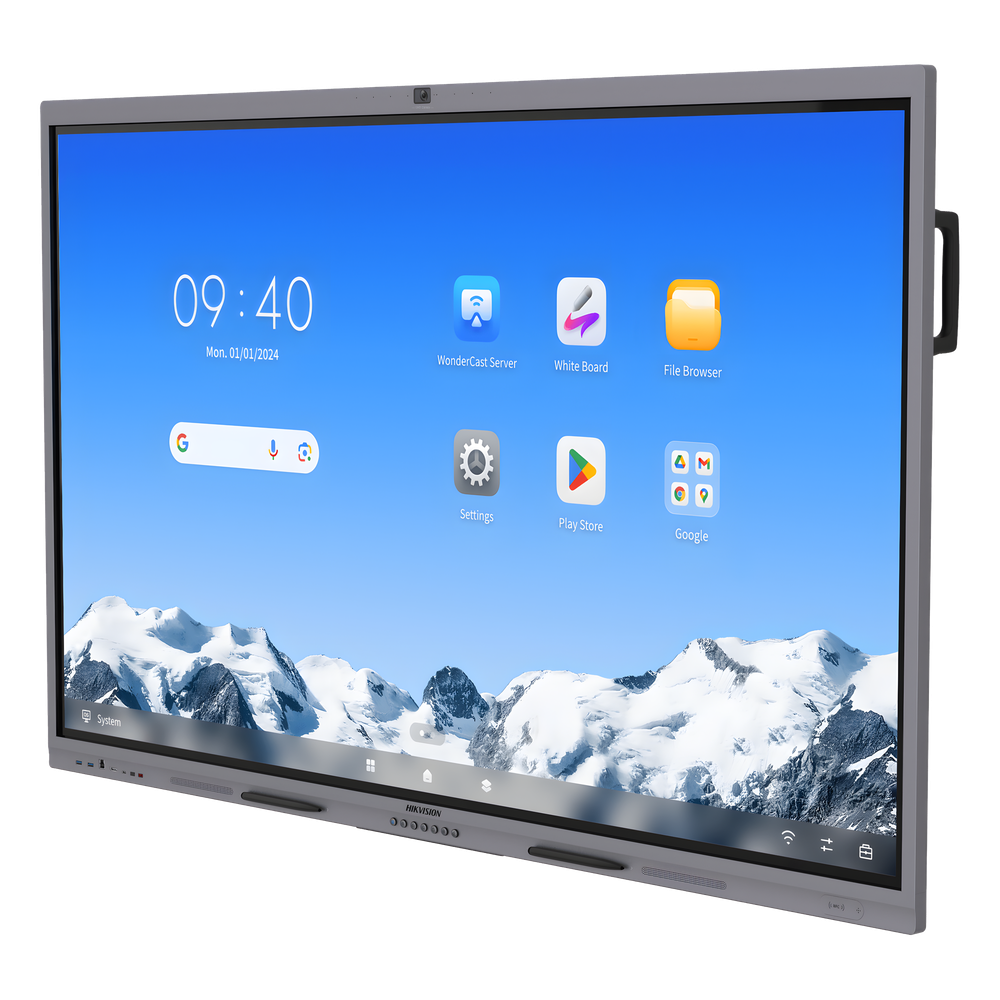 Pantalla Interactiva Touch de 75" Android 16 / Asistentes IA / Google Suite Preinstalado con Certificación EDLA / Cámara Web 8 MP / Resolución 4K / Bocinas Integradas / Entradas HDMI y VGA / Incluye 2 Lápices para Escribir