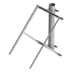 Montaje para Panel Solar de Poste o Torre Galvanizado Electrolítico (Ver Compatibilidad).