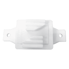 Aislador de Paso Blanco Reforzado para Cercos Eléctricos / Aislamiento hasta 18 kV / Resistente a Clima Extremo / Polipropileno y Policarbonato