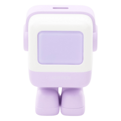 Cargador Mini GaNRobot 30W serie UNO | 1 USB-C de Carga Rápida | Tecnología GaN II | Multiprotocolo PD/QC/SCP/FCA | Carga Inteligente | Pantalla LED | Zapato Magnético Extraíble | Thermal Guard | Color Lila.
