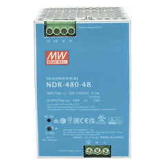 Fuente de Poder Industrial de 480W, salida 48 Vcc, para montaje en riel Din