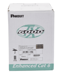 Bobina de Cable UTP 305 Metros (1000 Pies) de Cobre, TX6000? PanNet, Reelex, Gris Internacional, Categoría 6 Mejorado (23 AWG), PVC (CM), de 4 Pares