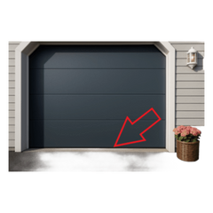 Sello Plastico Rigido y Flexible P/ Puertas D/ Garage D/ 9 Pies D/ Ancho