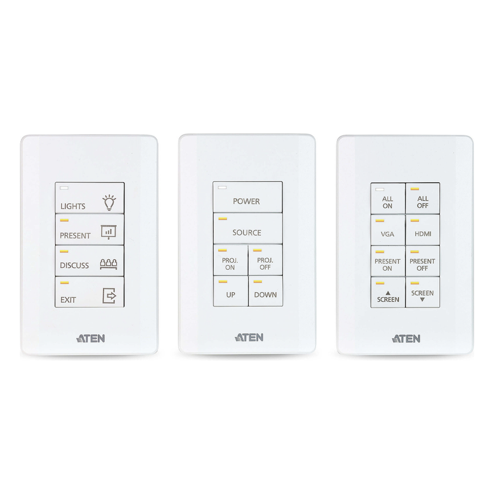 Sistema de control ATEN | Teclado de 8 botones (EE. UU., 1GANG) | BLANCO |