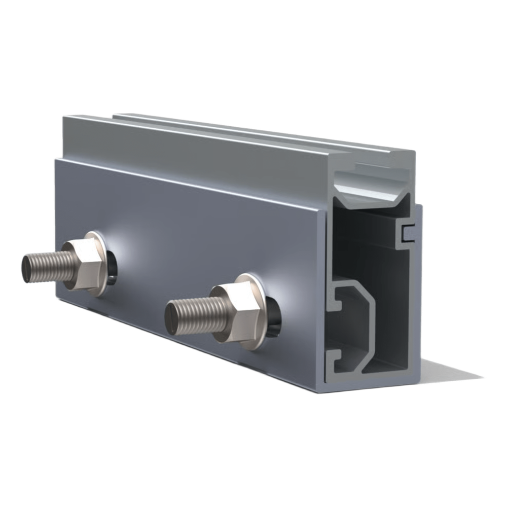 N Connector / Cople de Aluminio para N Rail 4.72 / Acero Inoxidable /