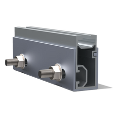 N Connector / Cople de Aluminio para N Rail 4.72 / Acero Inoxidable /