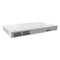 Switch Gigabit No Administrable PoE / 16 puertos 10/100/1000 Mbps (PoE) / 2 Puertos SFP Uplink / 124W