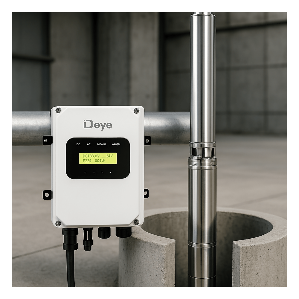 Bomba Solar Sumergible 800W (1HP)   / Controlador Solar 60-220Vcd