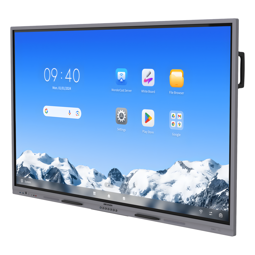 Pantalla Interactiva Touch de 75" Android 16 / Asistentes IA / Google Suite Preinstalado con Certificación EDLA / Resolución 4K / Bocinas Integradas / Entradas HDMI y VGA / Incluye 2 Lápices para Escribir