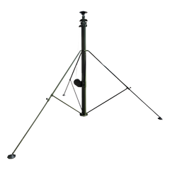 Mástil Telescópico Retraible Manual de 9 metros con Accesorios. Incluye Tripie.