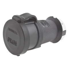Conector Industrial con Bloqueo de Media Vuelta / 30 A 120/208 V CA / Nema L21-30R / 4 Polos 5 Hilos / Color Blanco y Negro / Grado Industrial