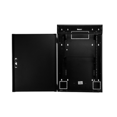 Gabinete de Montaje en Pared TrueEdge™, Con 6 UR para Equipo Activo y 6 UR para Paneles de Parcheo, Fabricado en Acero, Color Negro