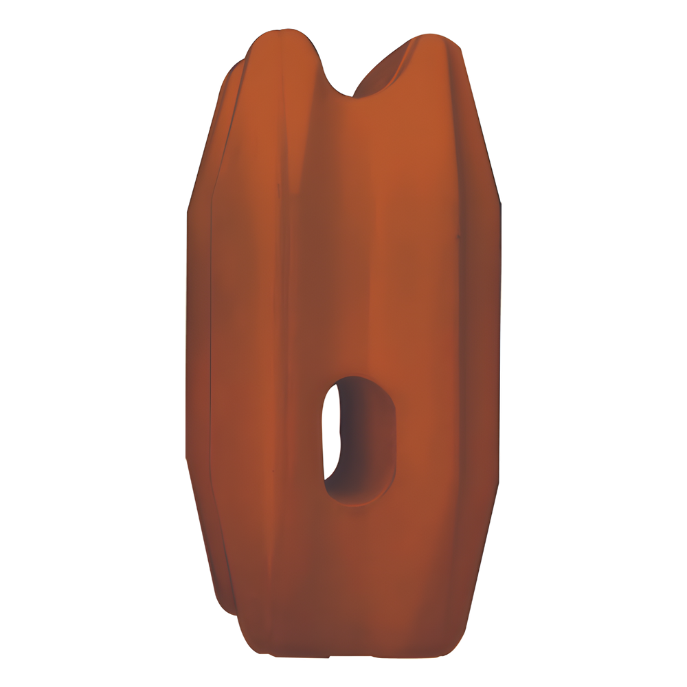 Aislador de Esquina Naranja para Cercos Eléctricos / 18 kV / Resinas Vírgenes / Resistencia 7.5-10.2 kg / Anti UV / 66 mm x 31.6 mm