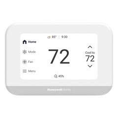 Termostato inteligente con pantalla táctil de 4.3 pulgadas, sensor de humedad, hasta 3H/2C bomba de calor, Wi-Fi, Bluetooth y Matter, color blanco