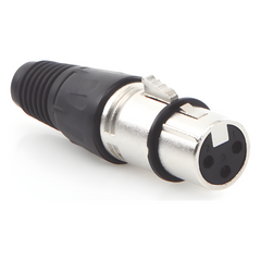 Conector XLR 3 Pines Hembra | Ideal para Conexiones de Micrófonos y Mezcladoras | Equipo de Audio Profesional