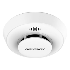 Detector de Humo Interlink con Hub / Doble Tecnología de Sensor de Luz / Alarma Auditiva 85 dB / Batería de Litio 10 Años / Autoverificación / Interconectable 30 Dispositivos / Wi-Fi Hik-Connect