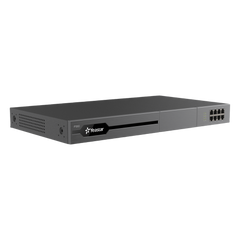 Conmutador IP PBX Enterprise Modular / 100 Extensiones Expansible a 200 / 30 Llamadas Simultáneas Expansible a 60 / Soporte E1/T1/PRI / Hasta 8 Puertos FXO/FXS / Call Center Avanzado / Omnicanal con IA