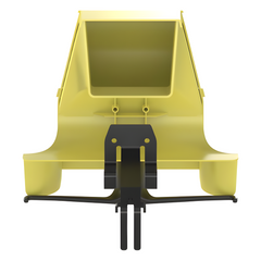 Bajada Para Canaleta FiberRunner™, Uso con Medidas 4x4, 6X4, 12X4, o 24X12, Con Reducción a 4X4, Color Amarillo