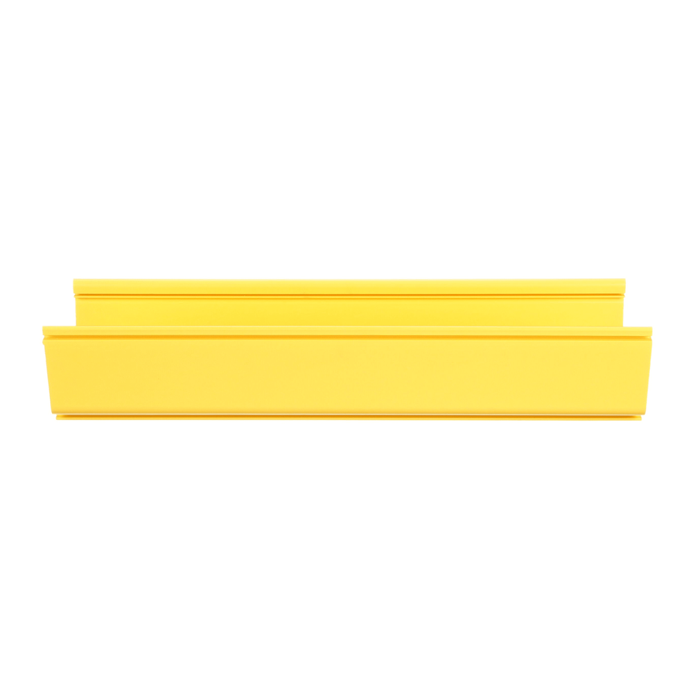 Canaleta FiberRunner™ 6X4, de PVC Rígido, Color Amarillo, 3 m de Largo