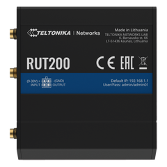 Router Industrial LTE 4G / 150 Mbps Cat 4 / 2 Puertos Ethernet / WiFi 2.4 GHz / Montaje DIN / -40°C a 75°C