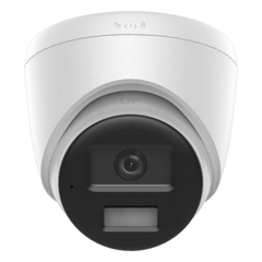 [Dual Light] Turret IP 4 Megapixel  / Lente 2.8 mm / 20 mts IR + 20 mts Luz Blanca / Micrófono Integrado / ACUSENSE Lite / Exterior IP67 / PoE / dWDR / H.265+ / ONVIF