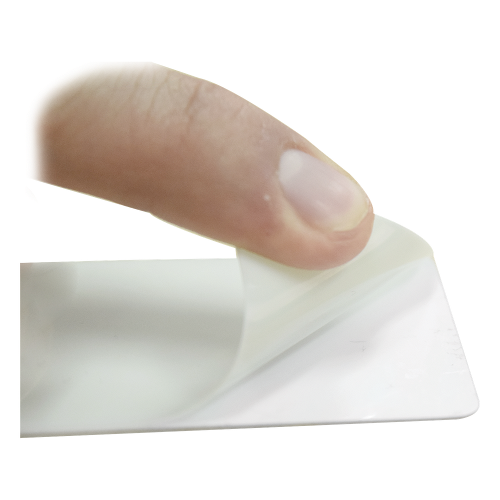 Paquete de 500 Tarjetas UltraCard 10 milesimas Grosor/ Adhesivas/ Imprimibles por un sólo lado / Para pegar sobre tarjetas/ CR80