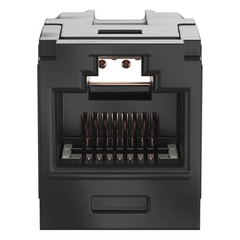 Módulo Acoplador RJ45 a RJ45, Mini-Com, Categoría 6A, Color Negro
