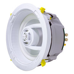 Ghost series, altavoz de 3 vías de plafón 9in, diseño trugrip  sin herramientas, woofer de polipropileno blanco, 150w 8ohms