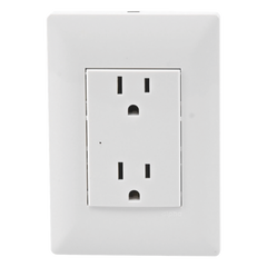Contacto Inteligente de Pared Doble 120, 15A, con Supresor de Picos Tipo A.