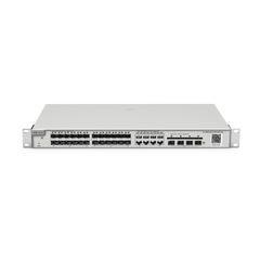 Switch administrable Capa 2+ Plus, 24 puertos SFP con 8 puertos Ethernet Gigabit y 4 SFP+ gestión en la nube