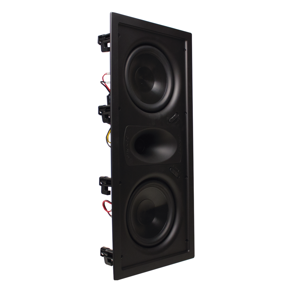 Altavoz LCR de pared | woofers dobles de 6.5'' | tweeter de seda suave de 1 | 125W | 8&Omega;