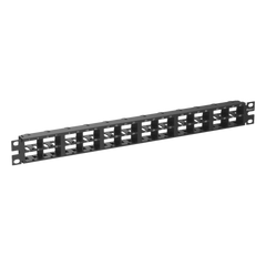 Panel de Parcheo Modular Mini-Com (Sin Conectores), Plano, Sin Blindaje, Alta Densidad, Números Pre-impresos, de 48 Puertos, 1 UR