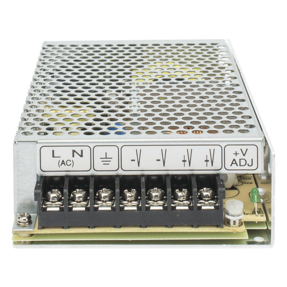 Fuente de Poder Industrial Conmutada 100W de Potencia, 24Vcc, 4.5A