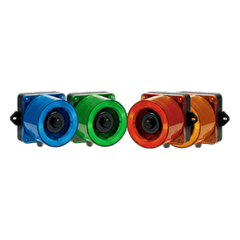 Combinacion de baliza LED color Verde y sirena electrónica de 31 tonos resistente a la intemperie de volumen máx. 123 dB a 12-24 VCD
