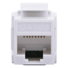 Acoplador UTP Cat6A Hembra RJ45 a RJ45 Hembra Color Blanco