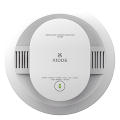 Detector combinado de humo y monóxido de carbono, fotoeléctrico y electroquímico, alimentado por baterías AA, paquete de 6