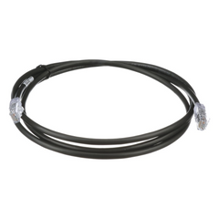 Cable de Parcheo UTP, Cat6A, 24 AWG, CM, Color Negro, 0.91 Metros (3 Pies)