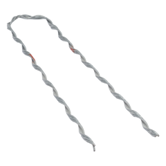 Remate Preformado para Fibra Óptica Figura 8, Span 100 m, para mensajero de acero con diámetro &Phi; 3.6  mm