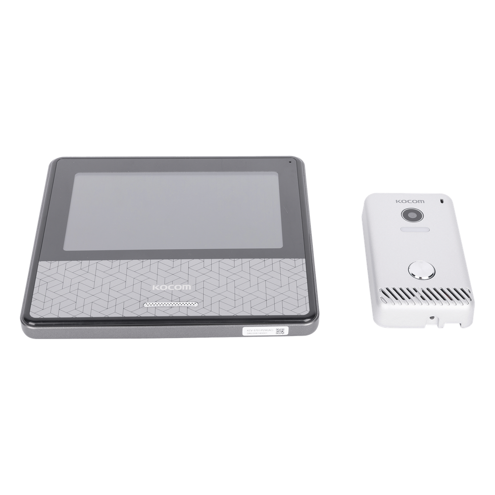 KIT DE VIDEOPORTERO IP COLOR NEGRO / Apertura con app / Súper elegante / Monitor WIFI / Alimentación 110vca