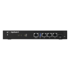 EdgeRouter 4, con 3 puertos 10/100/1000 Mbps + 1 puerto SFP, con funciones avanzadas de ruteo