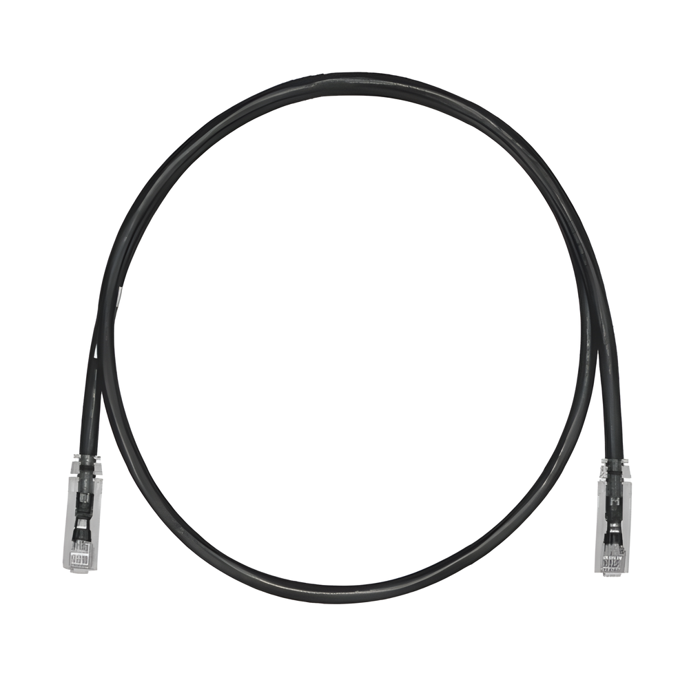 Cable de Parcheo TX6, UTP Cat6, 24 AWG, CM, Color Negro, 6.1 Metros (20 Pies)