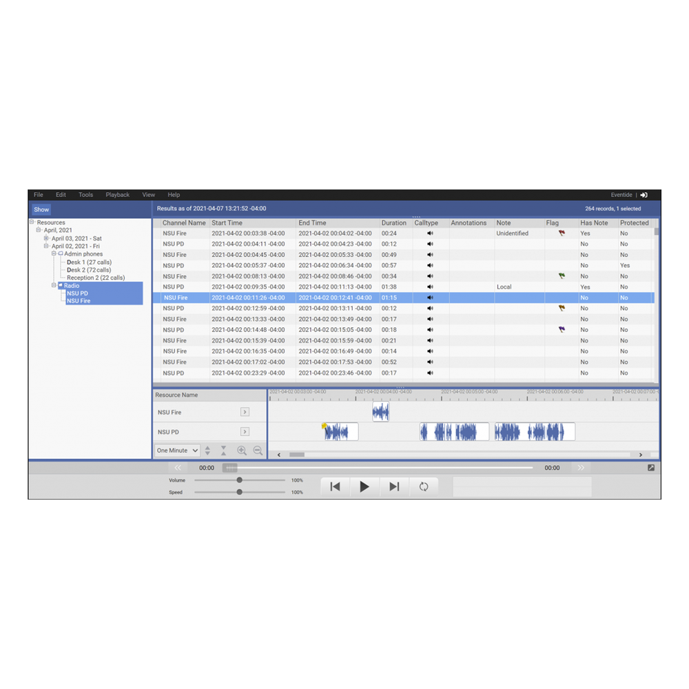 Grabador NexLog EXP-Series, Incluye 4 canales de grabación VoIP, Graba audio de Radios, Teléfonos, micrófonos