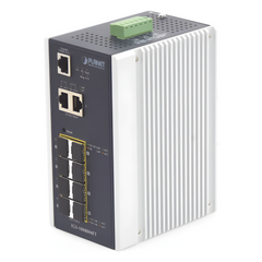 Switch Industrial Administrable L2+, 8 Puertos 1G SFP, 2 Puertos TP Gigabit, (-40 ~75 grados C)