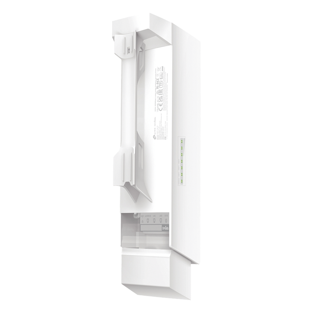 Punto de Acceso Exterior Bridge 5 GHz / 867 Mbps / Alcance 1 km / IP65 / 3 Puertos Gigabit / Gestión Omada SDN / Protección Rayos 6 kV / PoE Pasivo