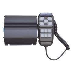 Sirena Vehicular de 100W de Potencia, Incluye Controlador Unimando Para Control de Tonos, 4 Salidas Auxiliares y Microfono