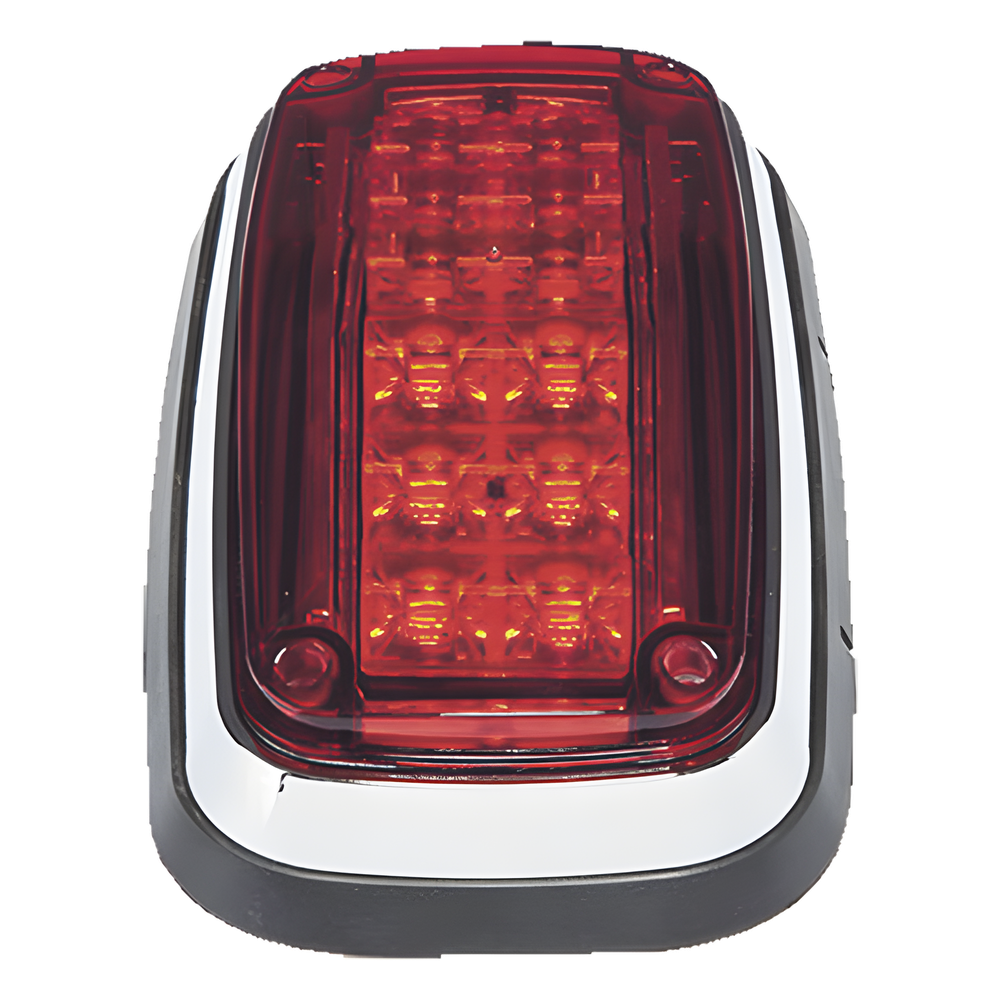 Luz de advertencia 8 X 4", Color Rojo, IP67, SAE, Ideal para Ambulancias