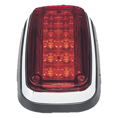 Luz de advertencia 8 X 4", Color Rojo, IP67, SAE, Ideal para Ambulancias