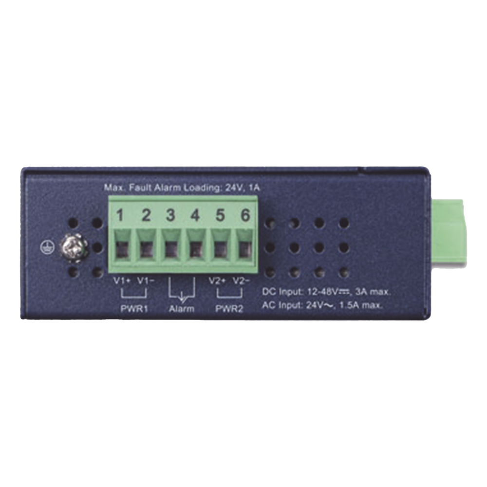Convertidor de Medios Industrial PoE+ 1000BASE-LX a 10/100/1000BASE-T 802.3at (SC,SM) -20 km